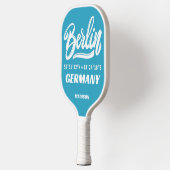 Aangepaste naam & kleur Berlijn Duitsland Coördina Pickleball Paddle (Links)