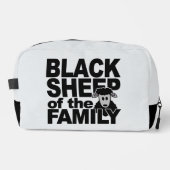 Aangepaste naam & kleur "Black Sheep" Toilettasje (Voorkant)