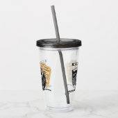 Aangepaste naam & kleur film acryl drinkbeker (Links)