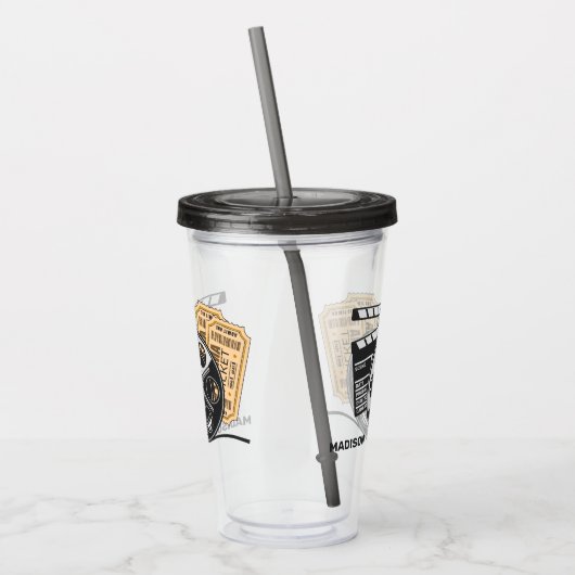 Aangepaste naam & kleur film acryl drinkbeker (Links)