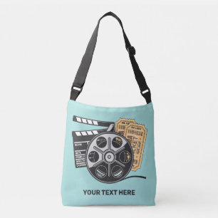 Aangepaste naam & kleur film crossbody tas