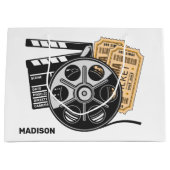 Aangepaste naam & kleur film groot cadeauzakje (Voorkant)