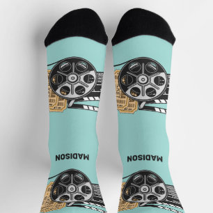 Aangepaste naam & kleur film sokken