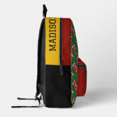 Aangepaste naam & kleur Football Logo Bedrukte Rugzak (Links)