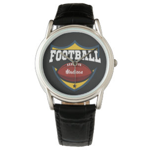 Aangepaste naam & kleur Football Logo horloges
