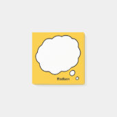 Aangepaste naam & kleur Gedachtebel Post-it® Notes (Voorkant)