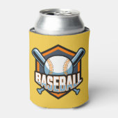 Aangepaste naam & kleur honkbal blikjeskoeler (Blikje Voorkant)