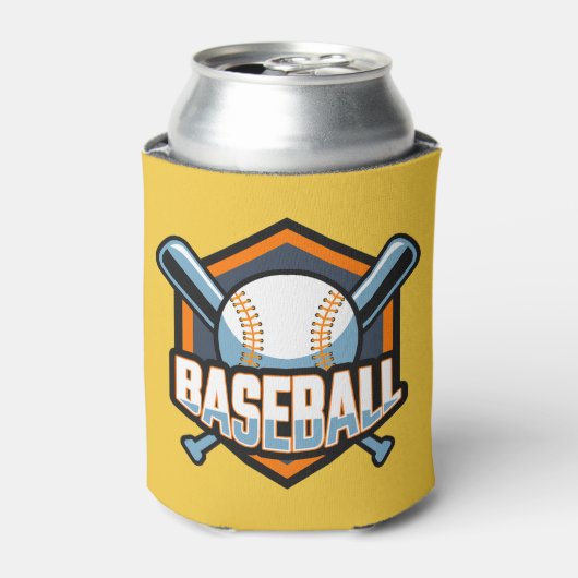 Aangepaste naam & kleur honkbal blikjeskoeler (Blikje Voorkant)