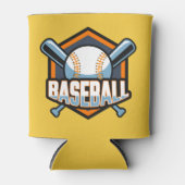 Aangepaste naam & kleur honkbal blikjeskoeler (Voorkant)