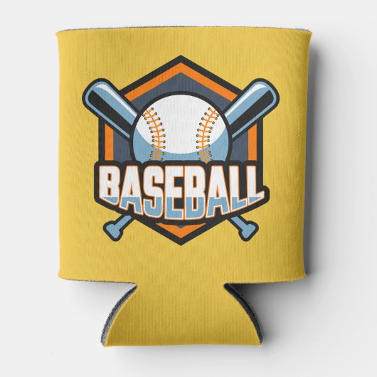 Aangepaste naam & kleur honkbal blikjeskoeler (Voorkant)