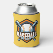 Aangepaste naam & kleur honkbal blikjeskoeler (Blikje Achterkant)