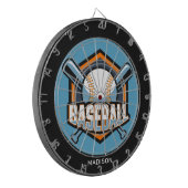 Aangepaste naam & kleur honkbal dartbord (Voorkant Links)
