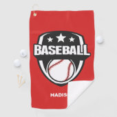 Aangepaste naam & kleur honkbal golfhanddoek (Insitu)