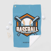 Aangepaste naam & kleur honkbal golfhanddoek (Insitu)