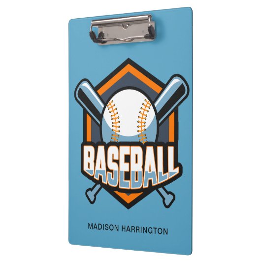 Aangepaste naam & kleur honkbal klembord (Links)