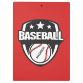 Aangepaste naam & kleur honkbal klembord (Achterkant)