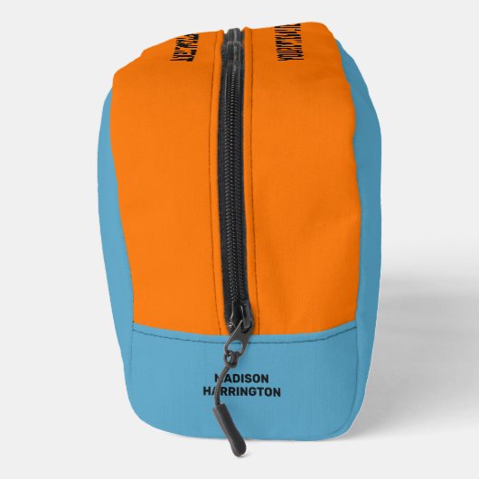 Aangepaste naam & kleur honkbal toilettasje (Rechts)