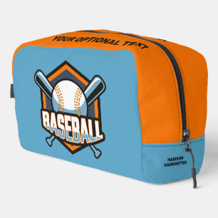 Aangepaste naam & kleur honkbal toilettasje