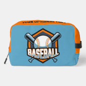Aangepaste naam & kleur honkbal toilettasje (Achterkant)