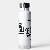 Aangepaste naam & kleur honkbalspeler waterfles (Rechts)