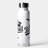 Aangepaste naam & kleur honkbalspeler waterfles (Links)