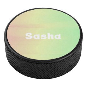 Aangepaste naam kleur overvloeien ombre hockey puck