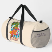 Aangepaste naam & kleur Surfing Ananas Plunjezak (Rechterhoek)