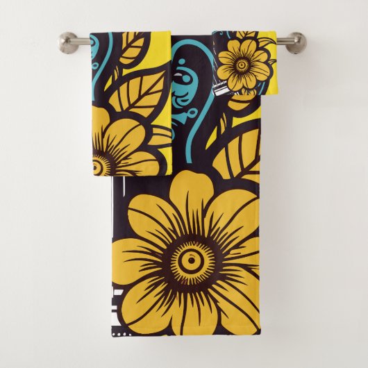 Aangepaste naam & kleur Ukulele Bad Handdoek (Insitu)