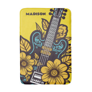 Aangepaste naam & kleur Ukulele Badmat