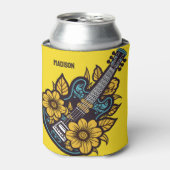 Aangepaste naam & kleur Ukulele Blikjeskoeler (Blikje Voorkant)