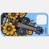 Aangepaste naam & kleur Ukulele Case-Mate iPhone Case (Achterkant (horizontaal))