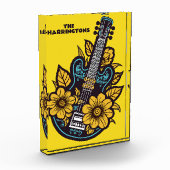 Aangepaste naam & kleur Ukulele Fotoblokken (Links)