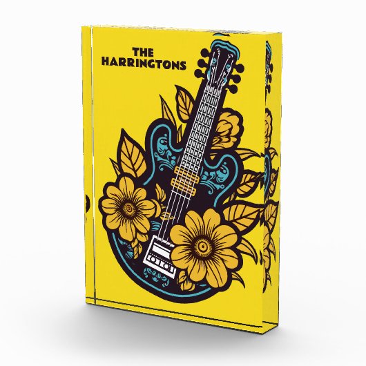 Aangepaste naam & kleur Ukulele Fotoblokken (Rechts)