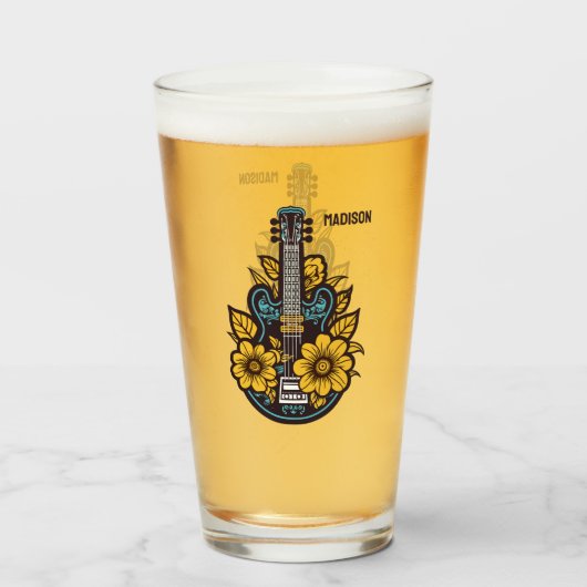 Aangepaste naam & kleur Ukulele Glas (Achterkant gevuld)