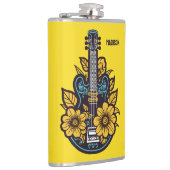 Aangepaste naam & kleur Ukulele Heupfles (Rechts)