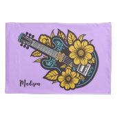 Aangepaste naam & kleur Ukulele Kussensloop (Achterkant)