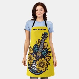 Aangepaste naam & kleur Ukulele Schort