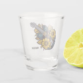 Aangepaste naam & kleur Ukulele Shot Glas (Achterkant)