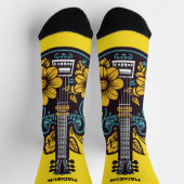 Aangepaste naam & kleur Ukulele Sokken (Top)