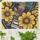 Aangepaste naam & kleur Ukulele Theedoek (Gevouwen)