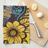 Aangepaste naam & kleur Ukulele Theedoek (Quarter Fold)