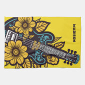 Aangepaste naam & kleur Ukulele Theedoek (Horizontaal)