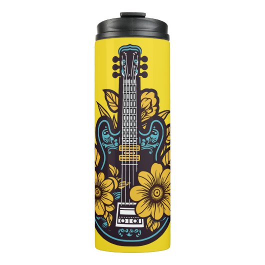 Aangepaste naam & kleur Ukulele Thermosbeker (Voorkant)
