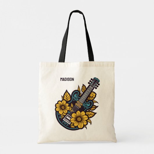 Aangepaste naam & kleur Ukulele Tote Bag (Achterkant)