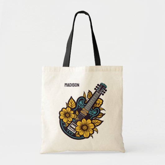 Aangepaste naam & kleur Ukulele Tote Bag (Voorkant)