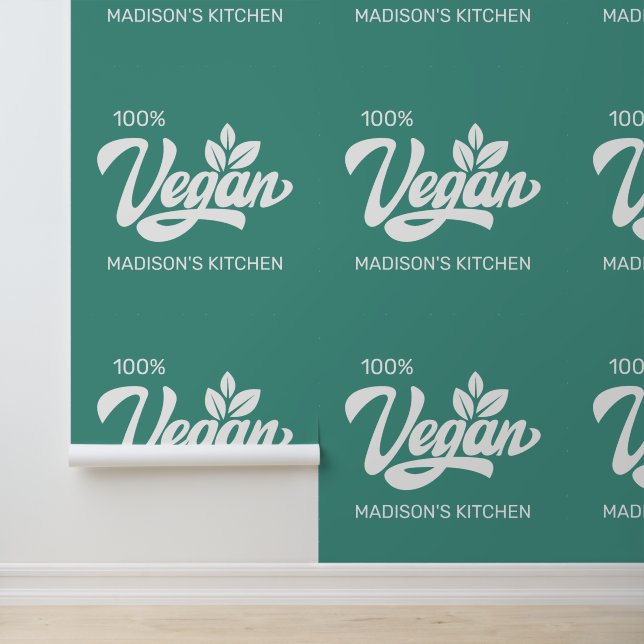 Aangepaste naam & kleur Vegan Behang (Applicatie)