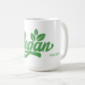 Aangepaste naam & kleur Vegan Koffiemok (Voorkant rechts)