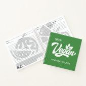 Aangepaste naam & kleur Vegan Notitieboek (Binnen)