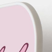 Aangepaste Naam & Kleur Vliegend Varken Pickleball Paddle (Links Detail)