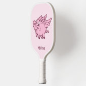 Aangepaste Naam & Kleur Vliegend Varken Pickleball Paddle (Links)